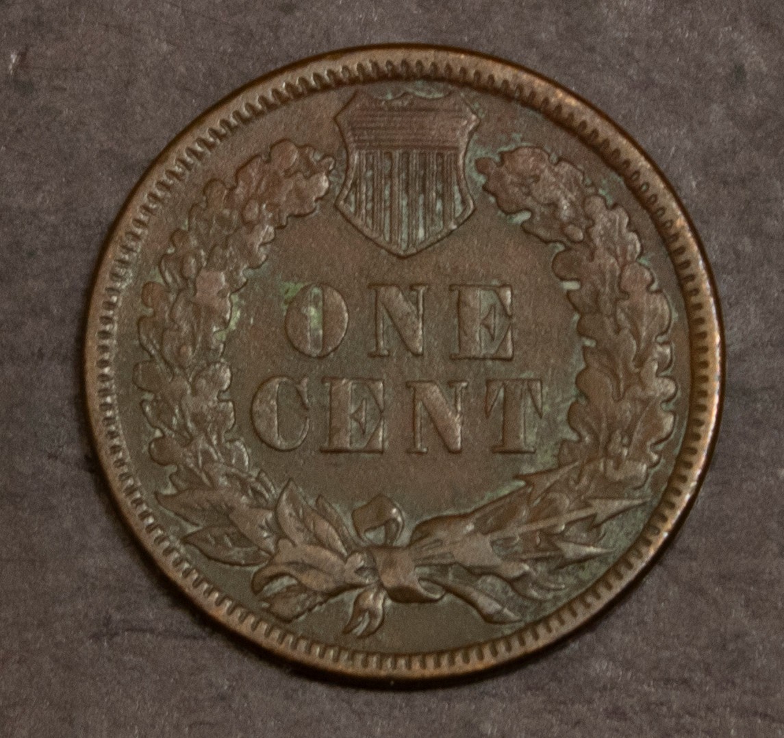 1884 Indian Cent Cleaned Y3407