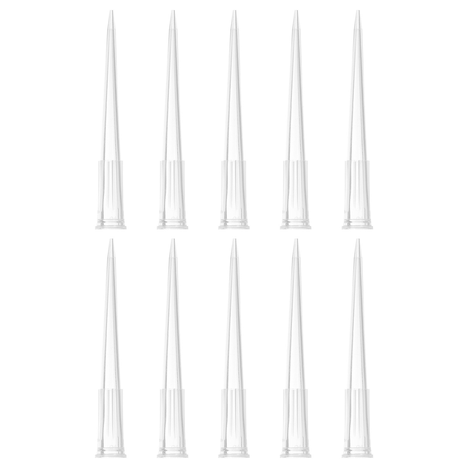 100Pcs 200ul Pipette Tips Plastic Liquid Transfer Pipette Pipettor Tips Clear