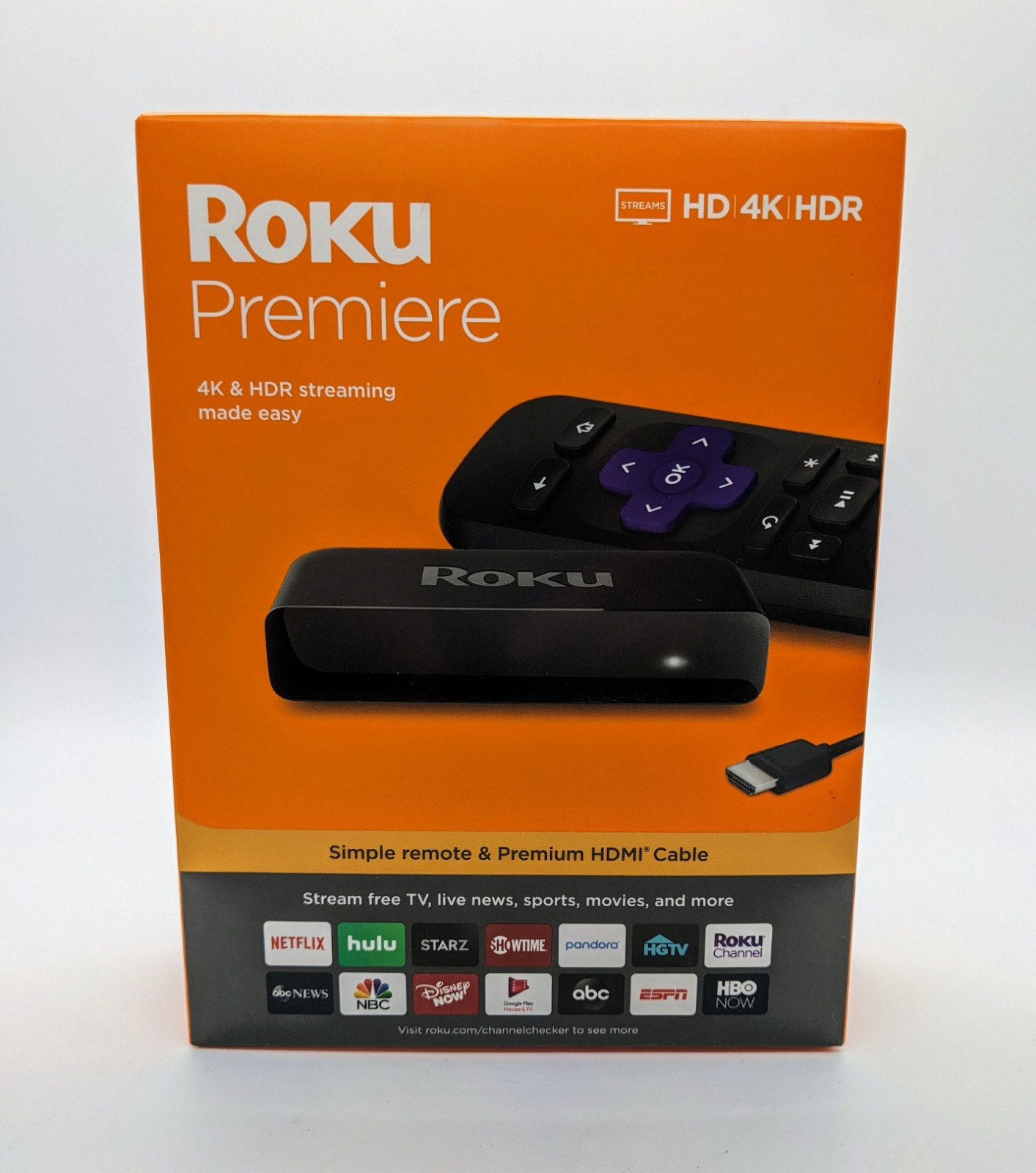 Roku Premiere 4k & HDR Media Streamer New/ Sealed