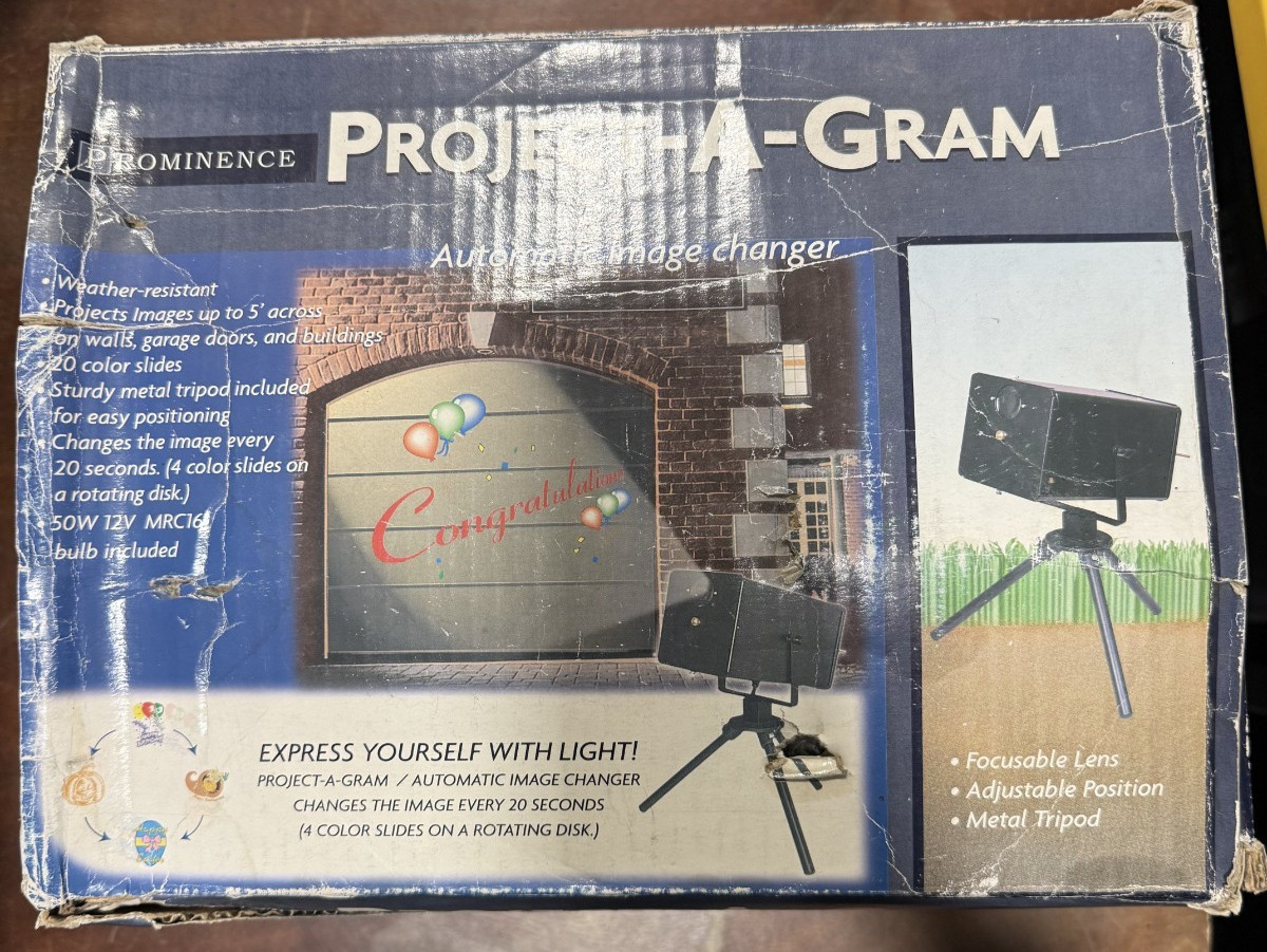 OUTDOOR PROJECTOR PROJECT-A-GRAM Automatic Image Changer Weather Resistant