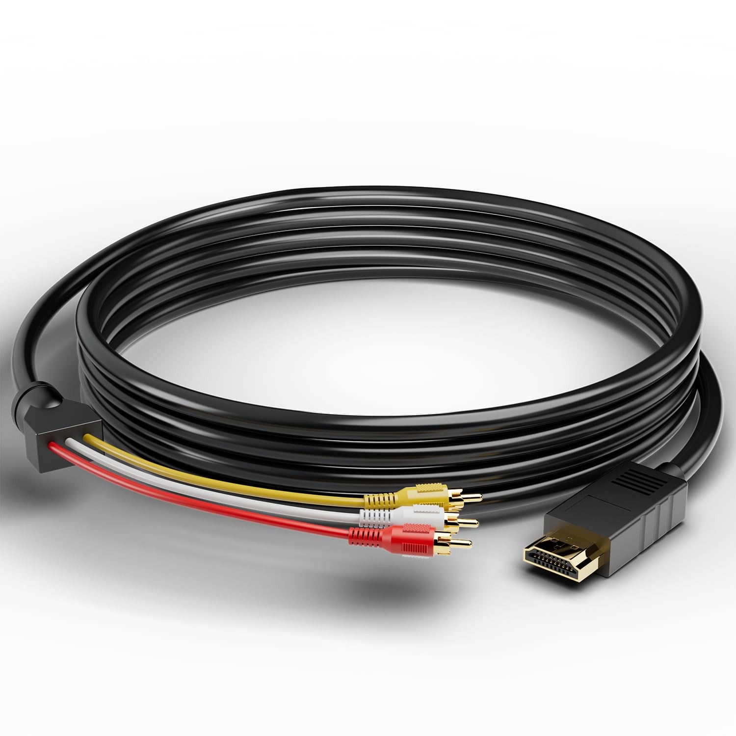 Eanetf HDMI to RCA Cable with Built-in Converter, 1080P 3 5 Feet