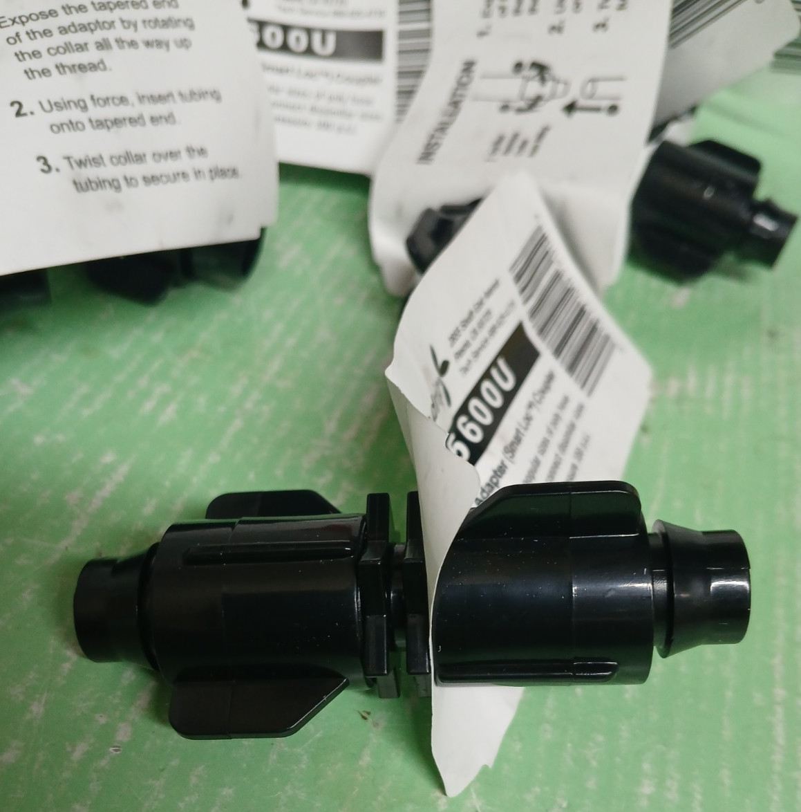 Lot of 10 Raindrip #S5600U Universal Adaptor Coupler for Poly Hose .620-.710