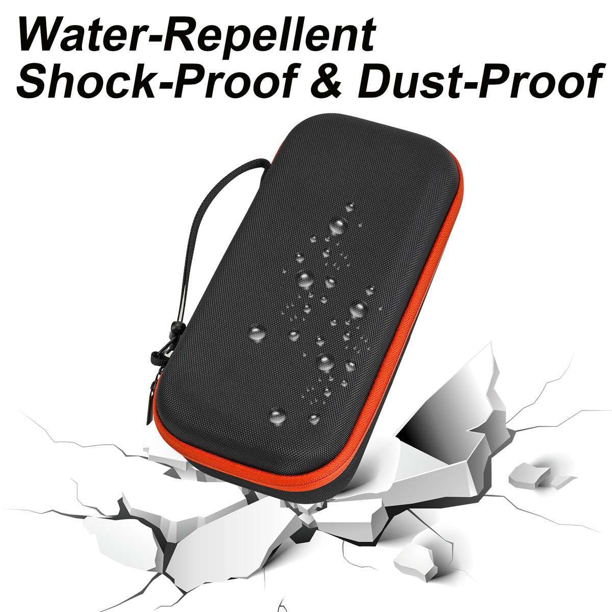 Microphone Bag Wireless Mic Carrying Case Eva Waterproof Shockproof Light Weight