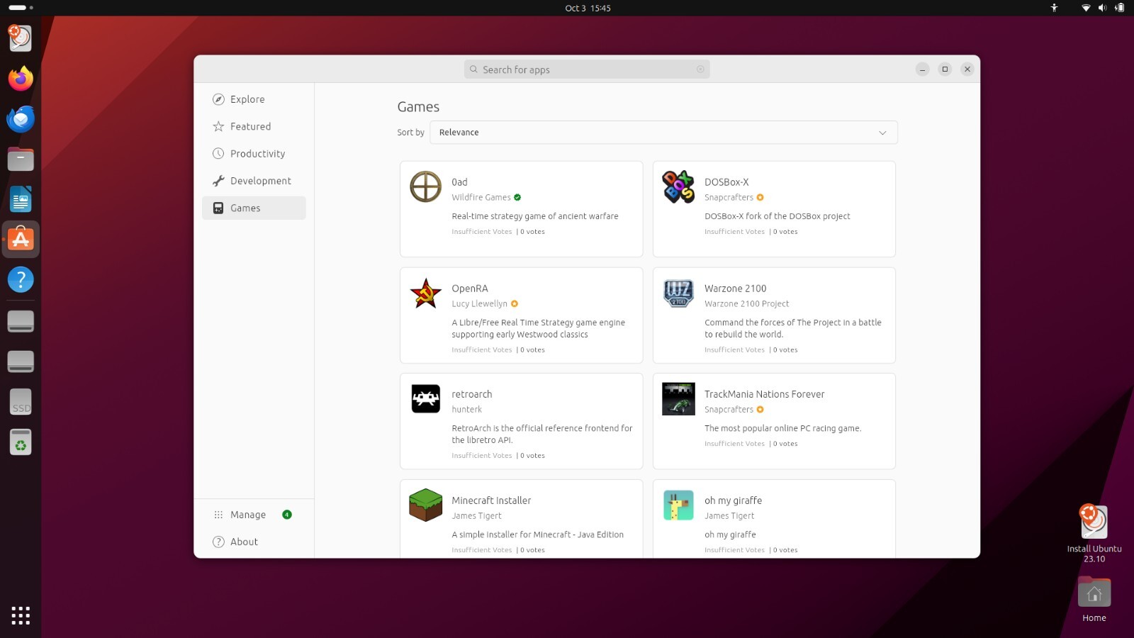 Linux Ubuntu 23.10 - 16 GB BOOTABLE USB