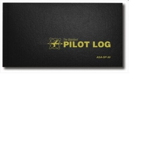Standard Pilot Logbook by ASA - Black Hardcover -SP-30 -Brand NEW