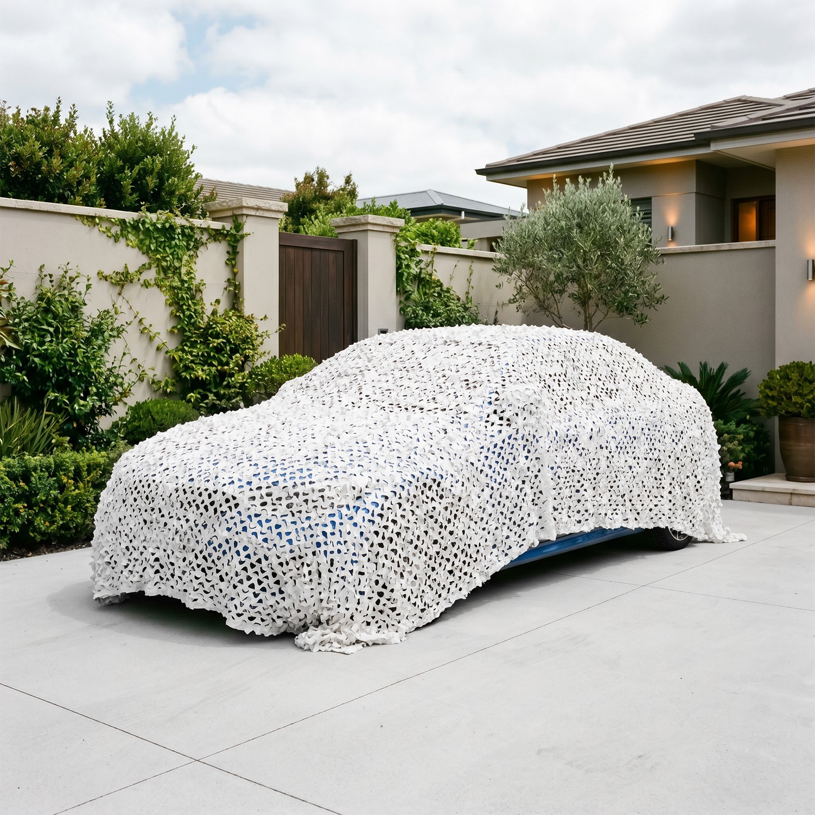 White Polyester Hunting Net,6*3m Camping Camouflage Net,Outdoor Camouflage Net