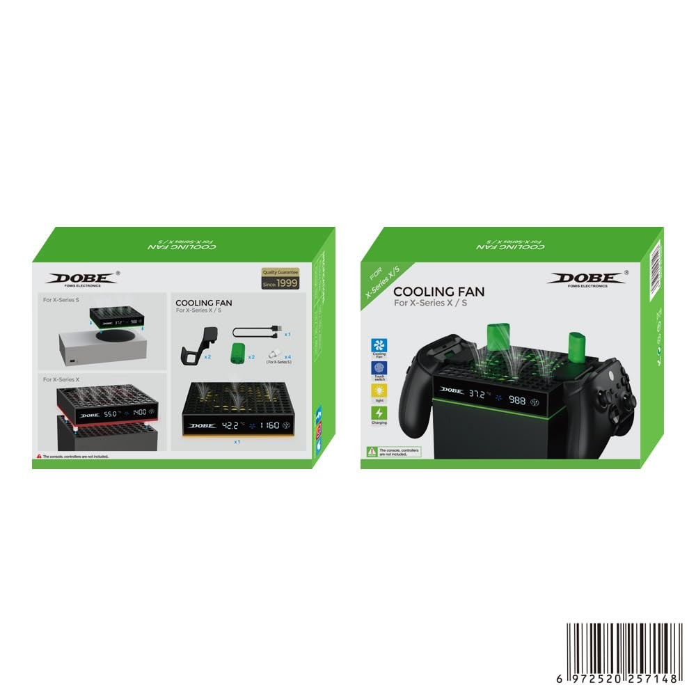Dobe - Cooling Fan Compatible with Xbox Series X/S with LED Screen,Adjustable...