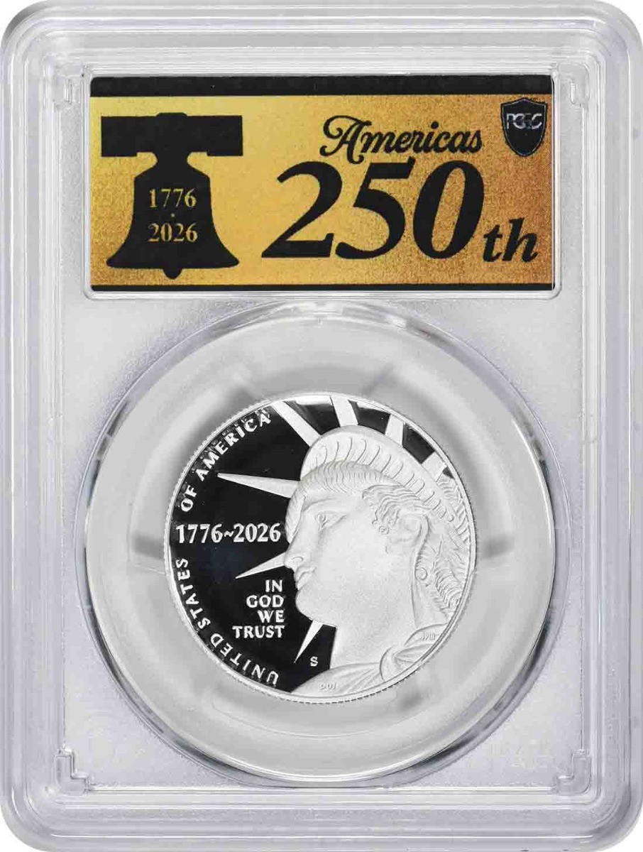 2026-S Enduring Liberty Ag Silver Half Dollar PR70DCAM FS PCGS Anniv Label