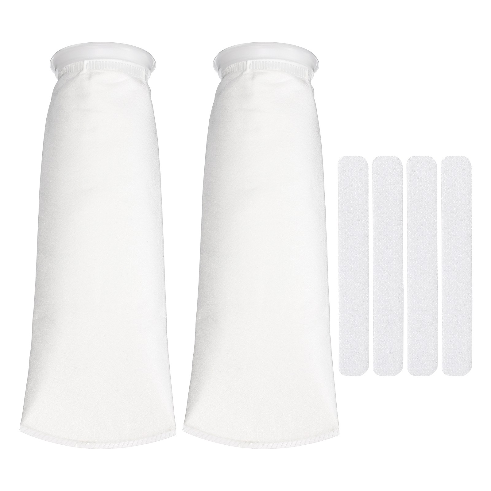 Mesh Filter Socks, Aquarium Filter Bags(2Pcs, 5 Micron, 4.1" Ring, 15" Long)