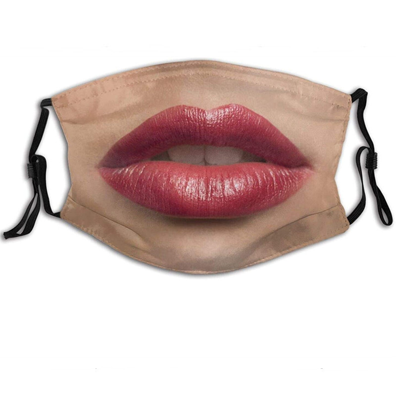 3D Personality Creative Funny Imitation Facial Expression Mask Riding