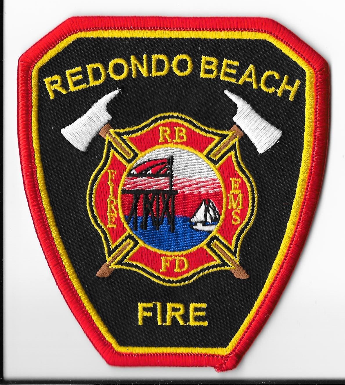 Redondo Beach Fire Department, California Shoulder Patch V1