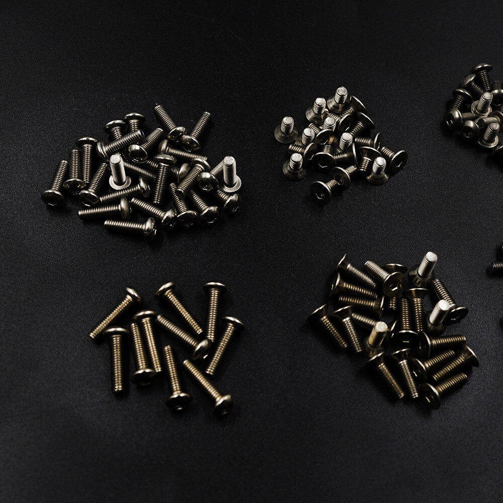 Yeah Racing SSS-150 Titanium Hex Socket Machine Screw Set (150Pcs) w/Mini Box