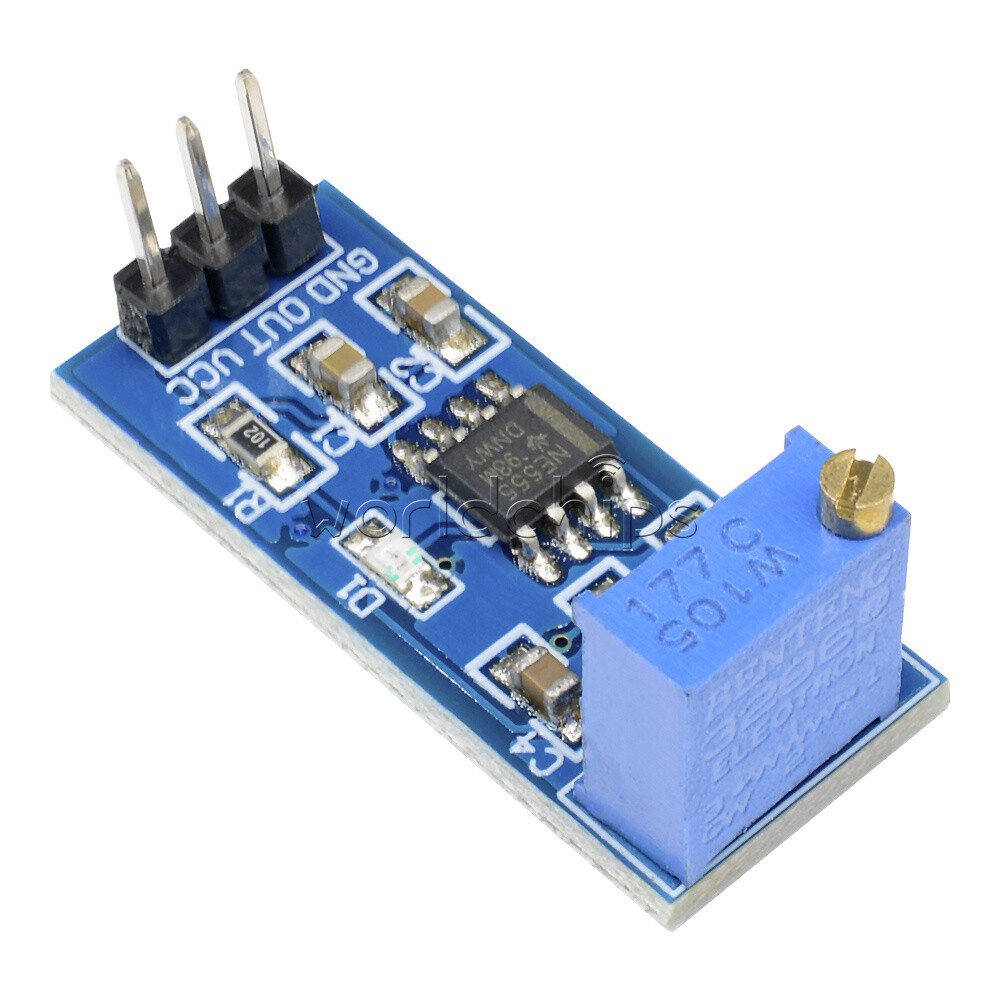 10PCS NE555 Pulse Signal Generator Module Frequency Adjustable Square Wave 5-12V