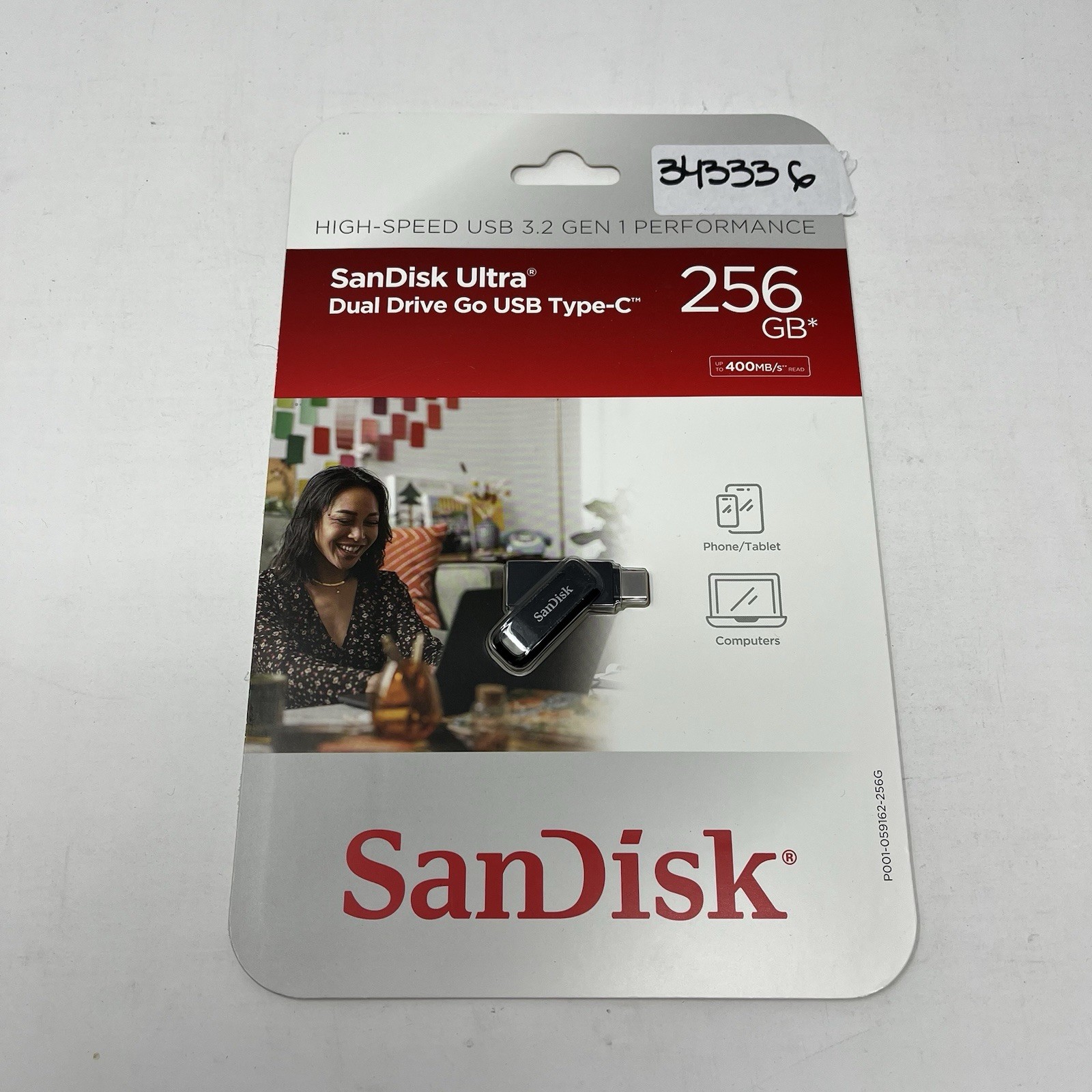 New SanDisk Ultra Dual Drive Go 256GB Type-C USB Stick SDDDC3-256G-A16BJ 400mbps