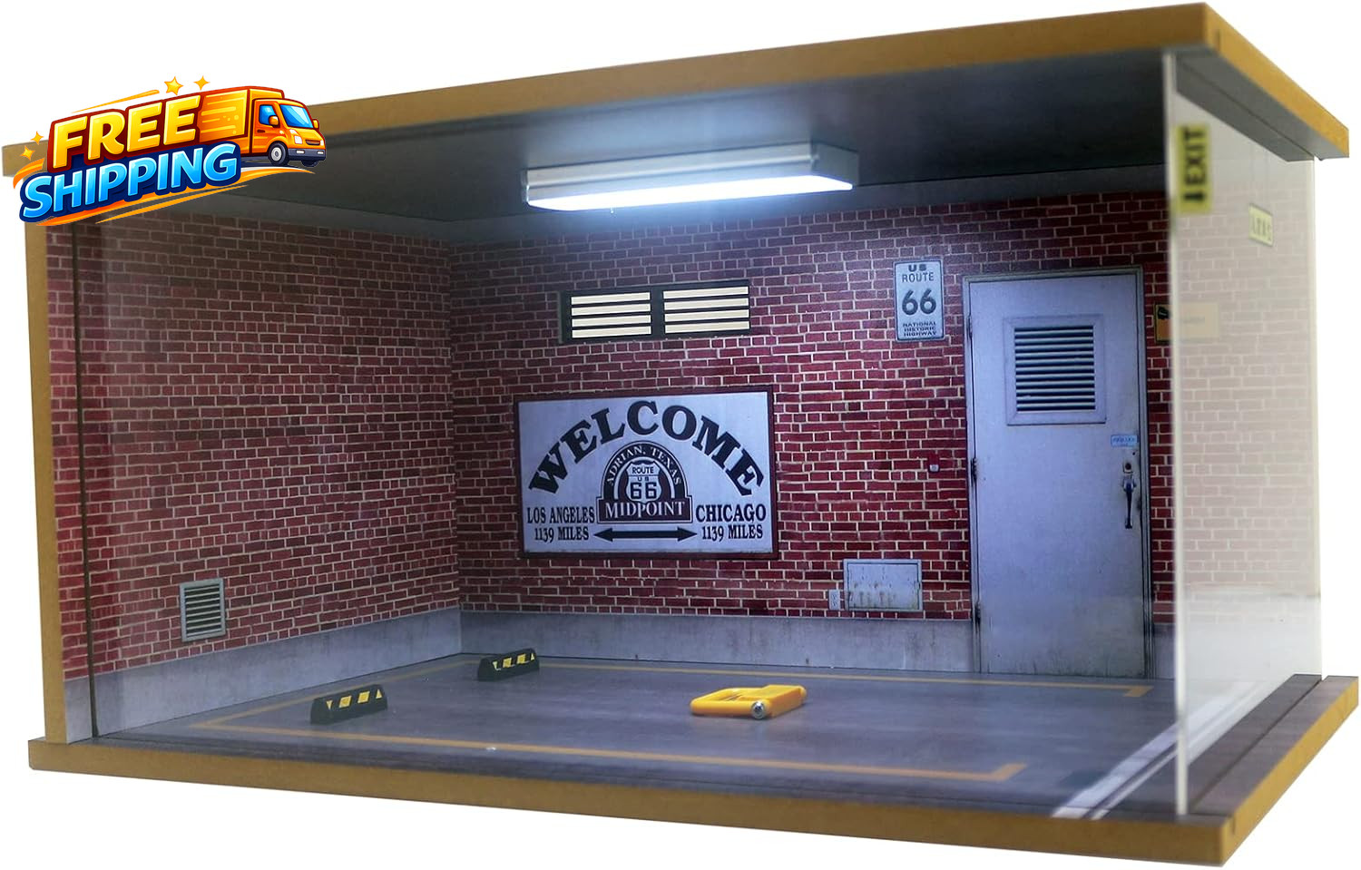 1/18 Scale Model Car Display Case  1:18 Car Garage Display Case with Clear
