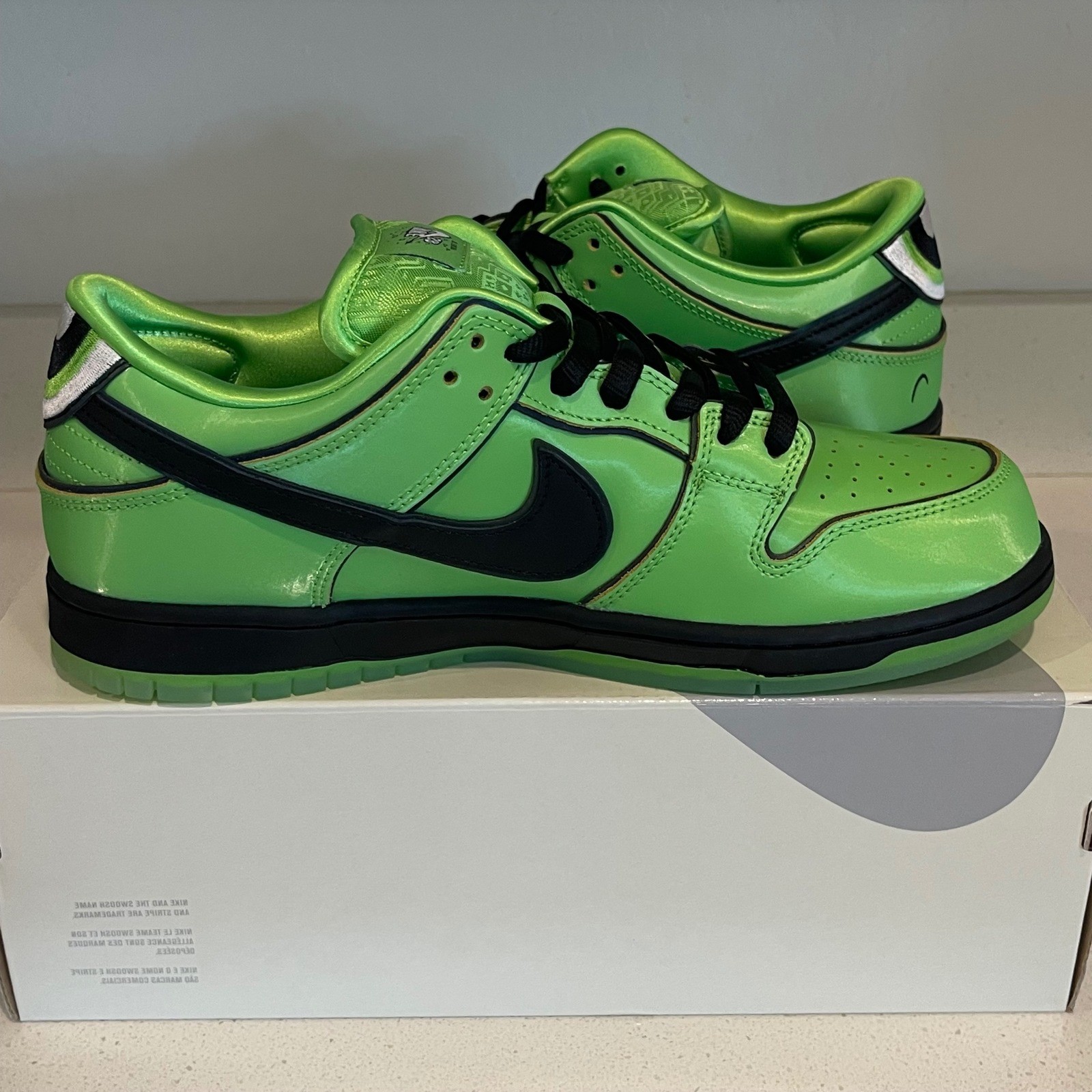 Nike SB Dunk Low Pro QS Buttercup Mean Green Black Lotus Pink 300 Men's Sz 10.5