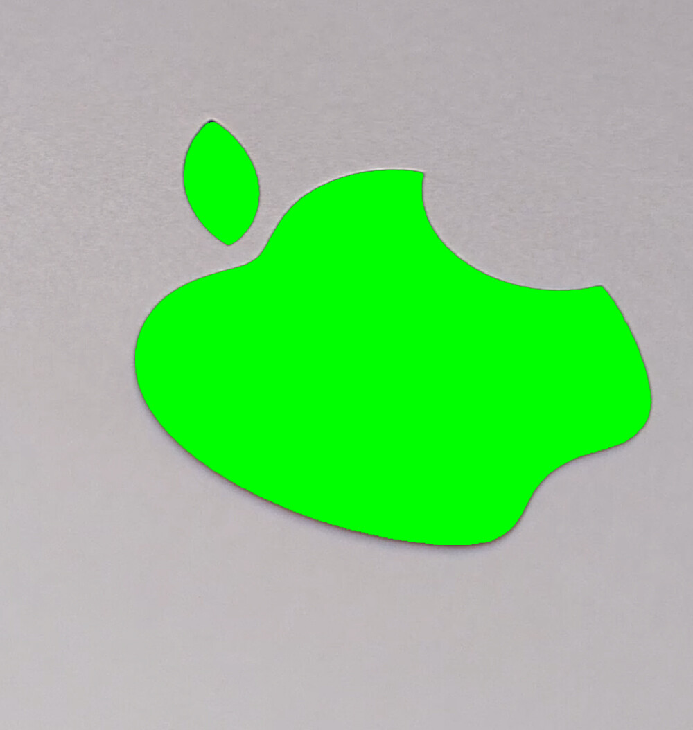 Neon Green Color Changer Overlay for Apple iPhone 11 Pro, Pro Max Logo