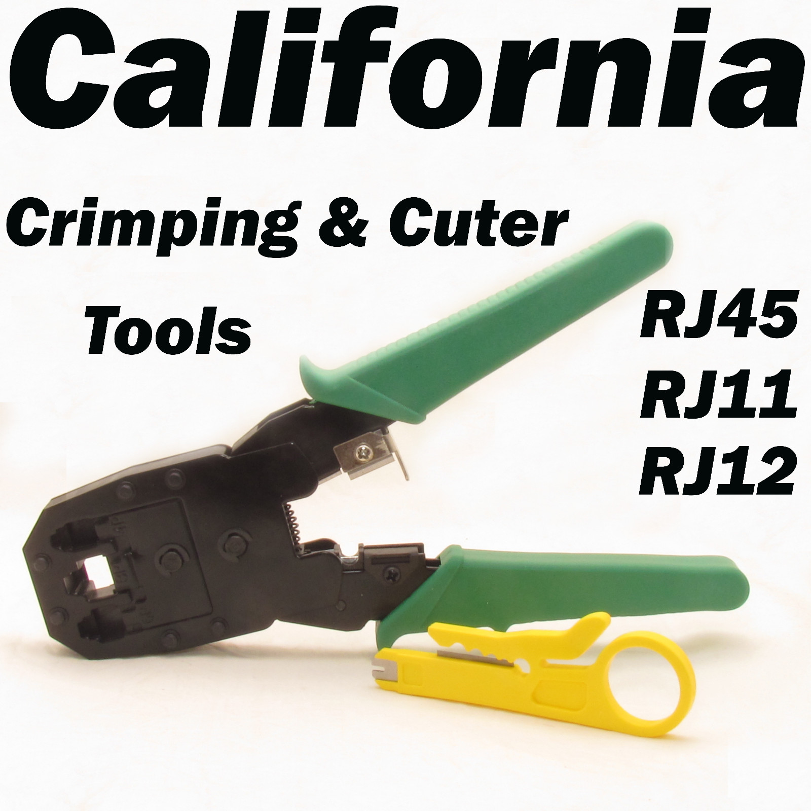 Crimping Tool Wire Stripper Crimper Cutter Network Pliers Punch Down RJ45 8P8C