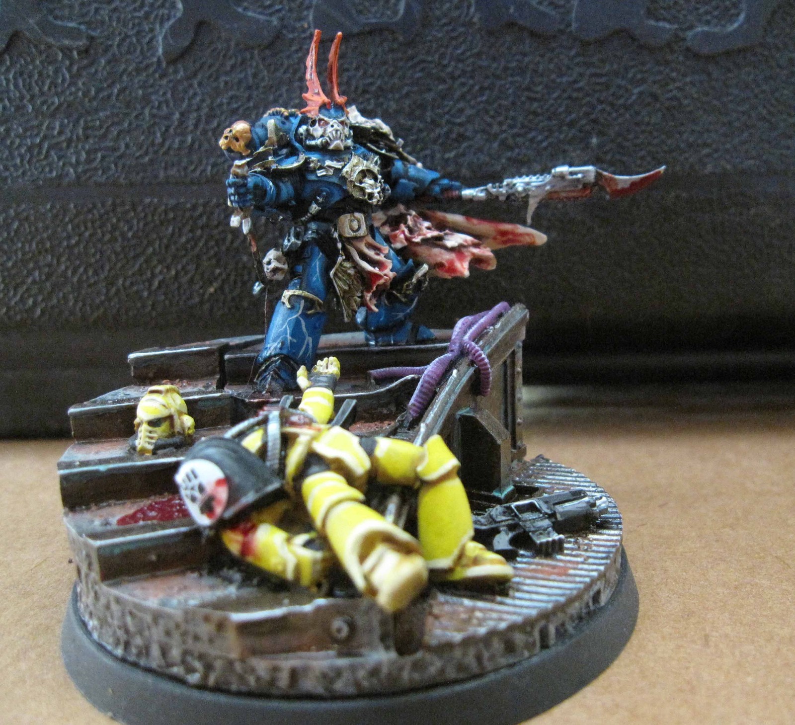 Horus Heresy 30k  Night Lords Sevatar 1st captain of the Nightlords painted.