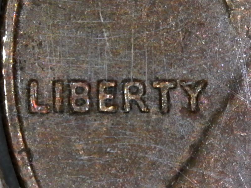 1974-P Lincoln Cent Misaligned Die Error Obverse And Doubling on Liberty