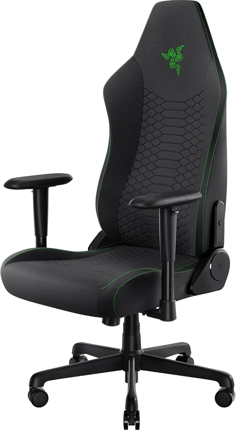 Ergonomic Gaming Chair Built-in Lumbar Support High Density Foam Cushions Adjust