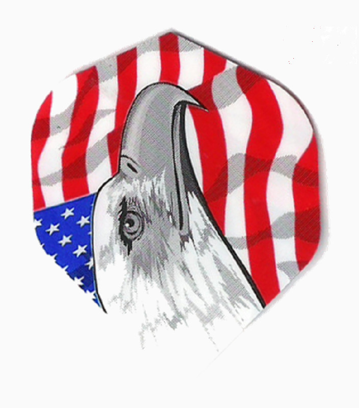 USA US American Bald Eagle Standard Dart Flights 5 sets (15 flights) 75 Micron