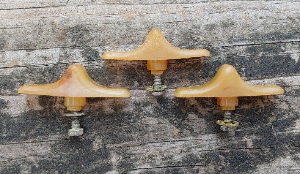 Set of 3 1940's ZENITH Model 169-101 Phono Auto Changer BAKELITE Slider KNOBS