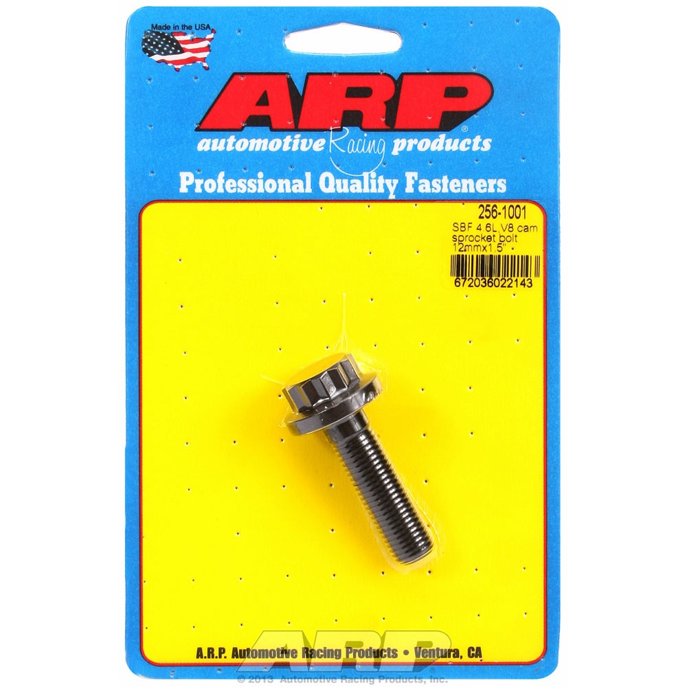 ARP Camshaft Bolt 256-1001; Pro-Series M12 x 1.5 Black Chromoly for Ford 4.6/5.4