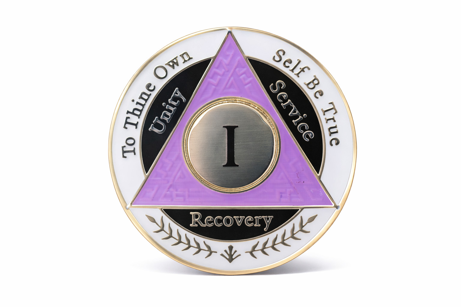 AA Coin - 1 Year - Purple White Black