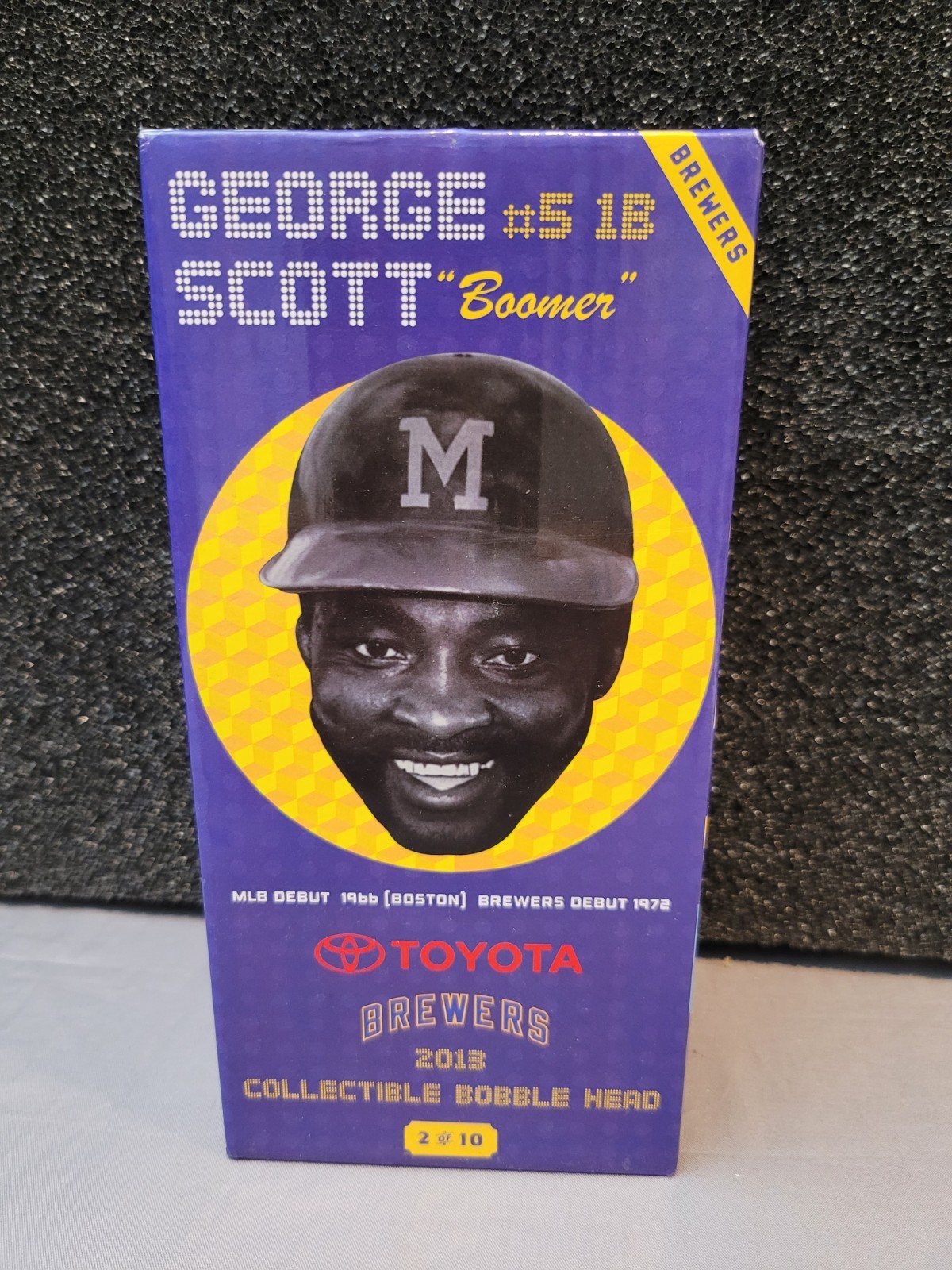 GEORGE SCOTT 2013 Milwaukee Brewers Bobblehead Gameday SGA Gold Glove