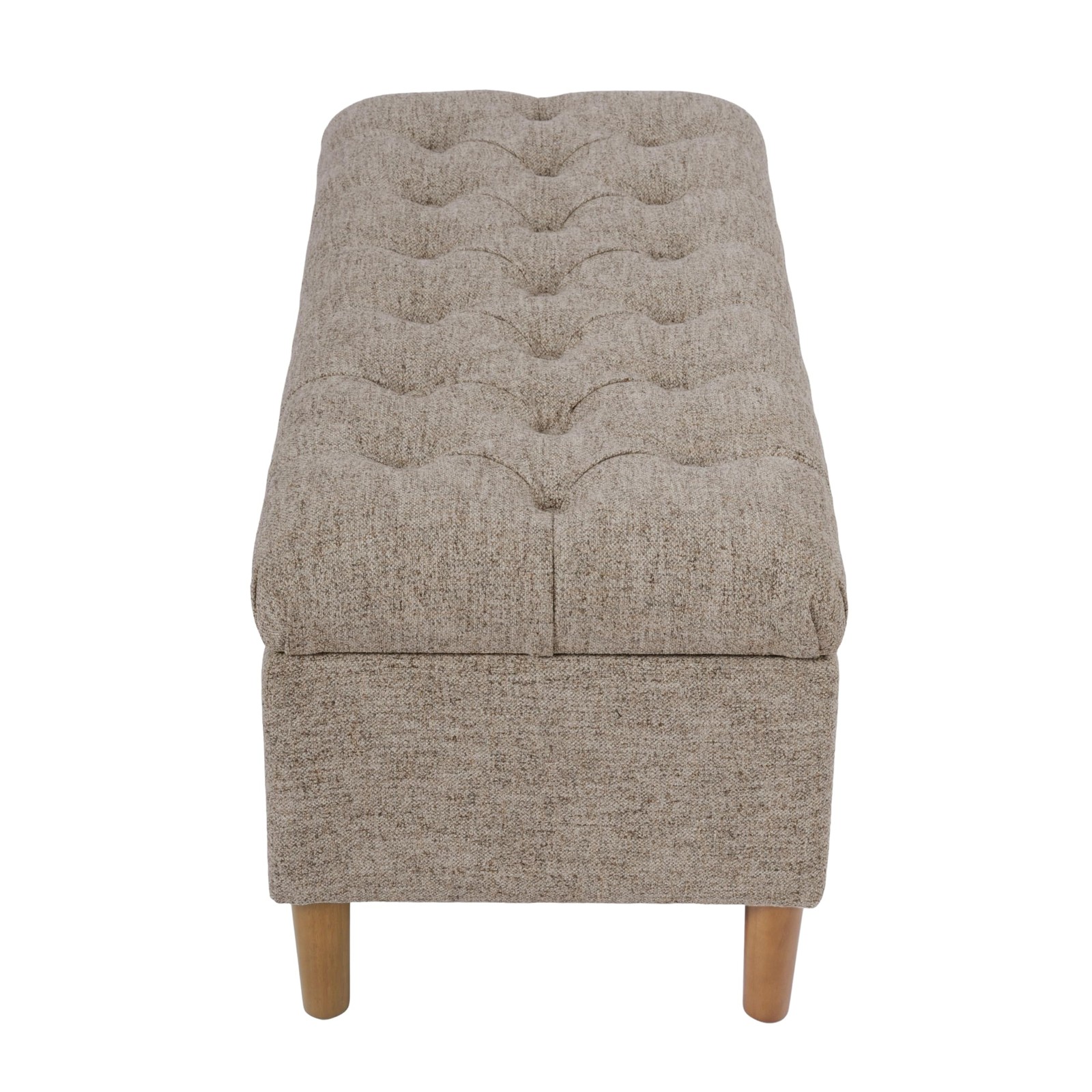 Home Decor | Tufted Ainsley Button Storage Ottoman Bench with Hinged Lid | Ot...
