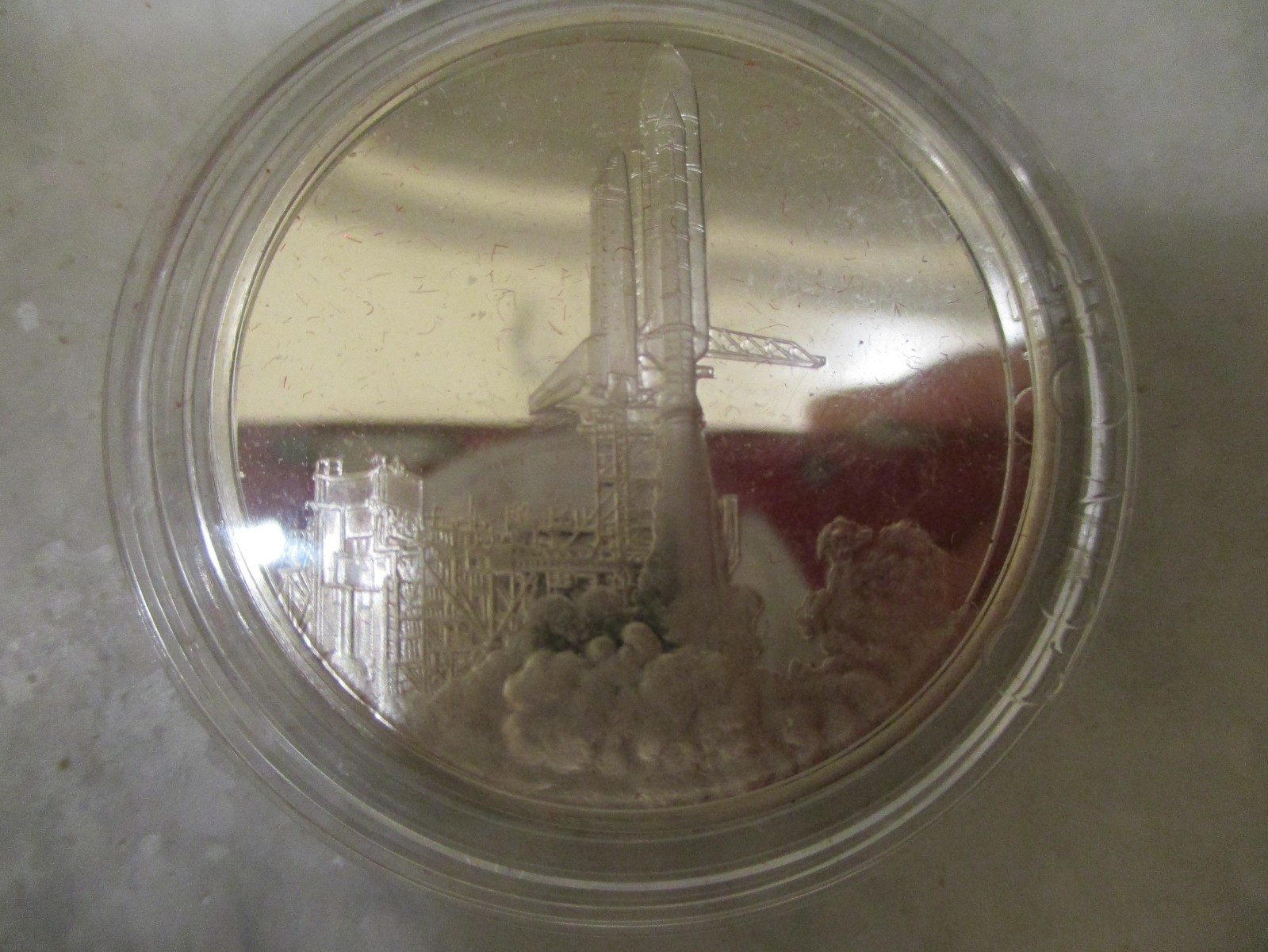 NASA SPACE SHUTTLE CHALLENGER SILVER COINS-2 IN MEMORY.999 +RETURN TO SPACE .925