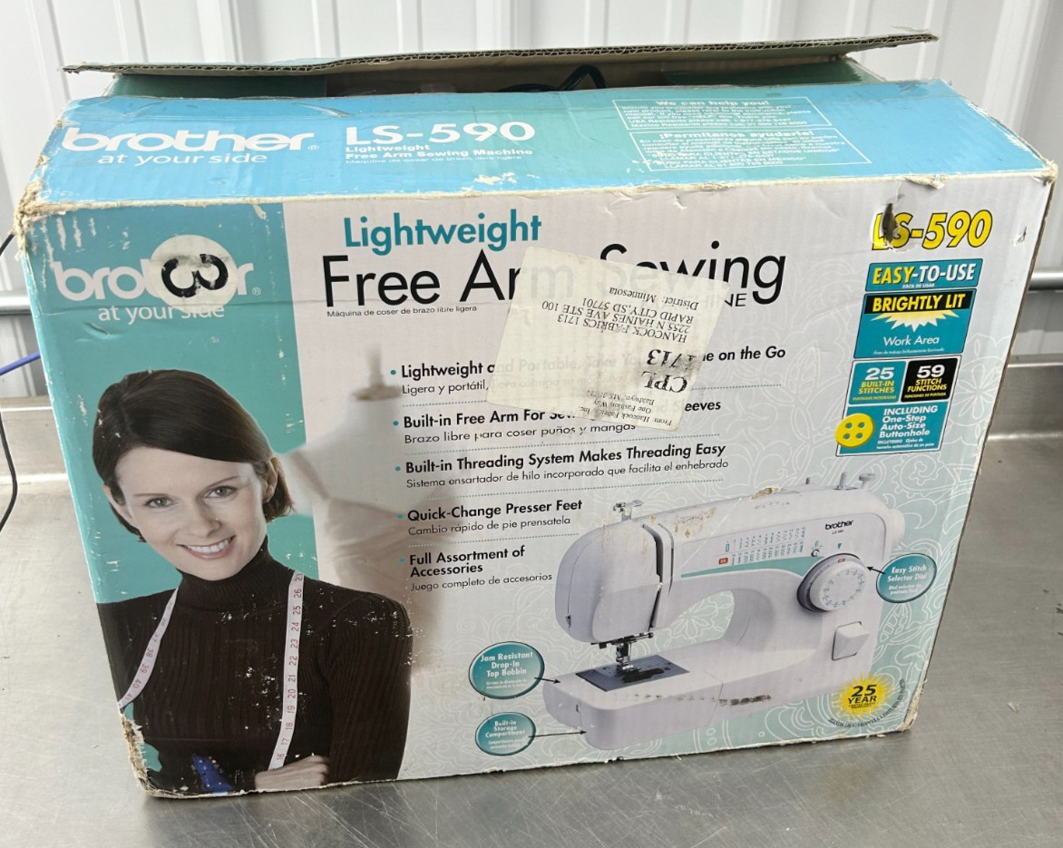 Brother LS-590 Sewing Machine Pre-Owned in Box Complete
