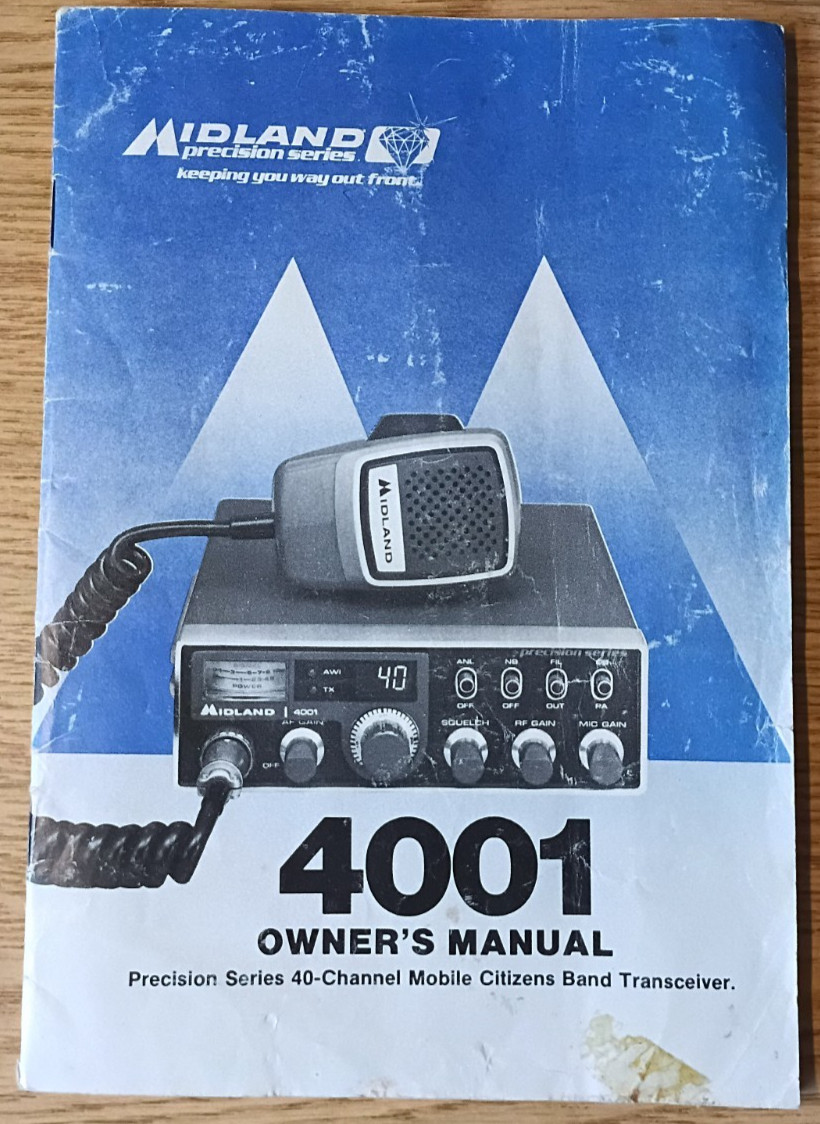 Midland 4001 40 Channel CB Owner's Manual
