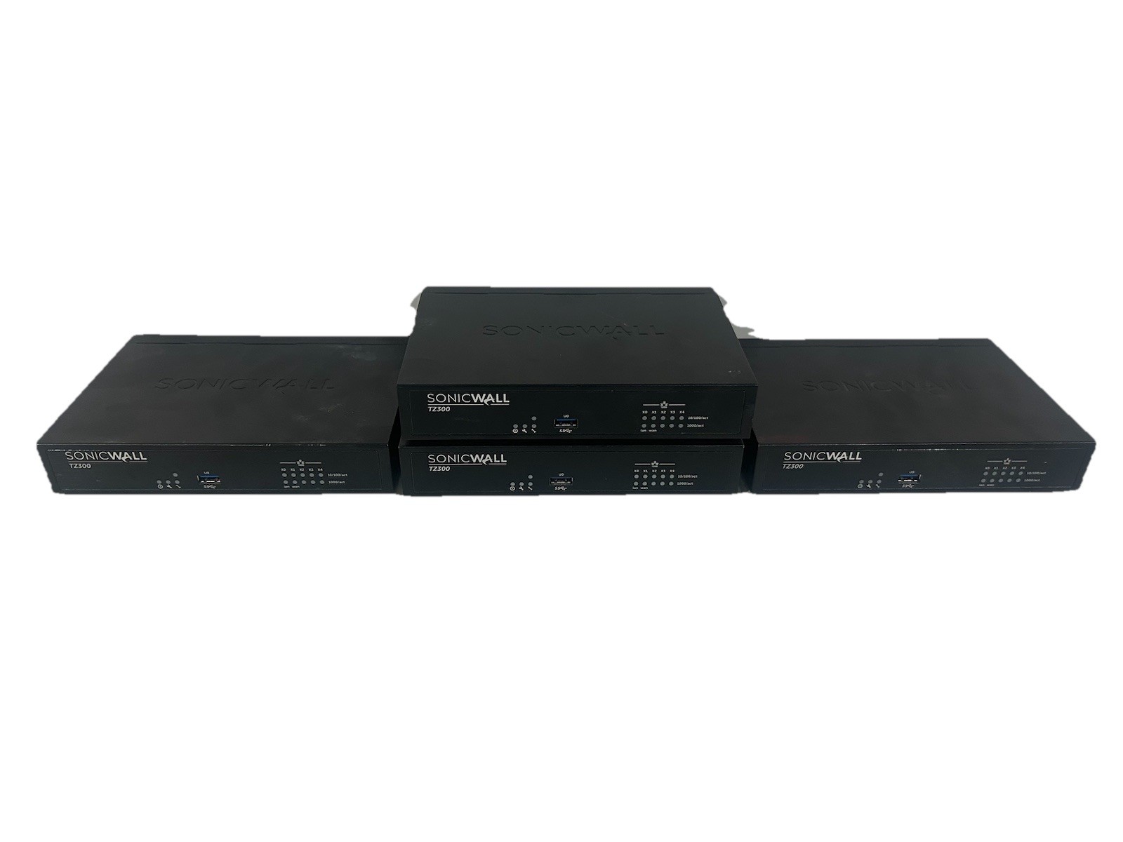 (4) Dell SonicWALL TZ300 Network Security Appliance Firewall Router - APL280B4