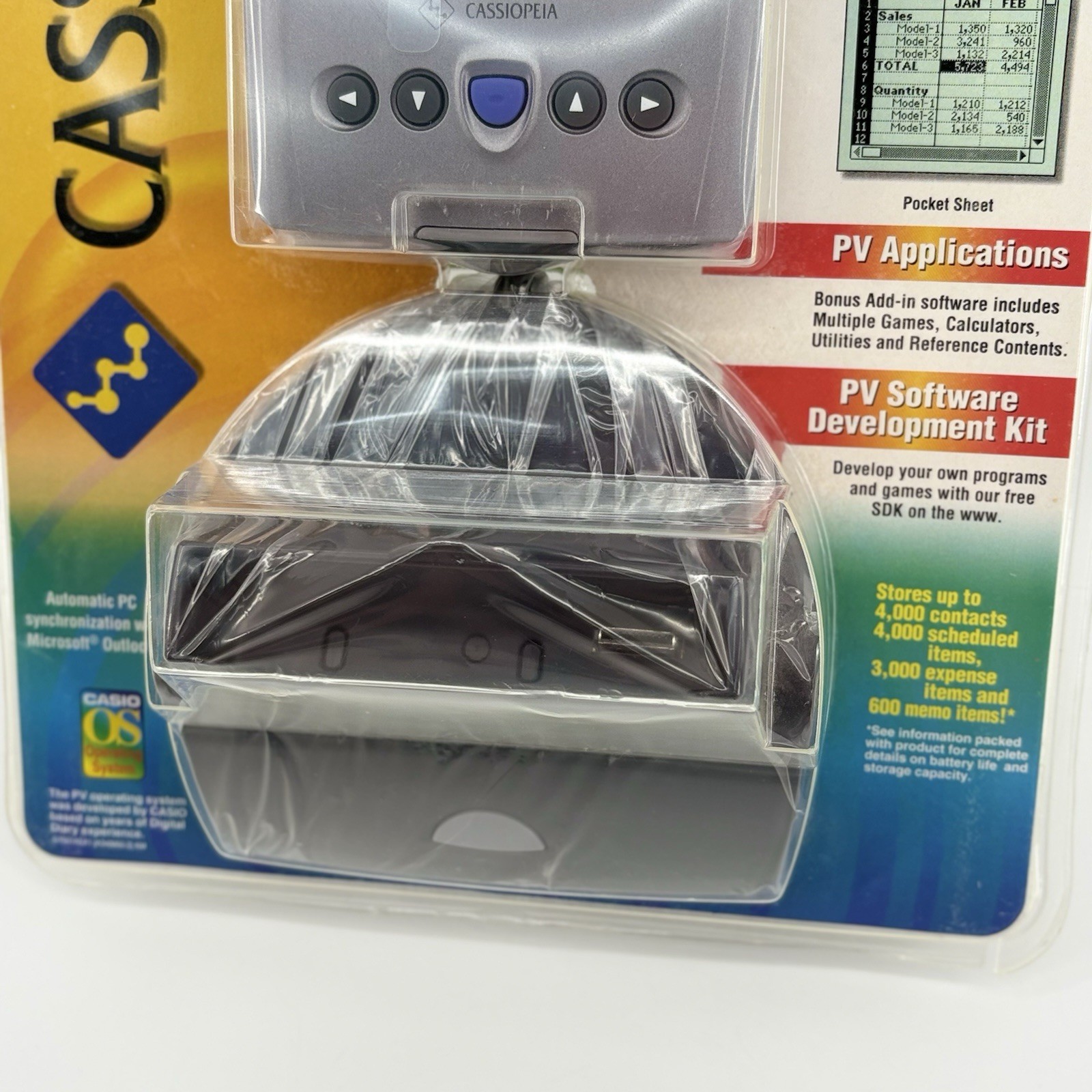 Casio Cassiopeia Pocket Viewer PV-S400 Plus 4mb Memory Pen-Touch Sealed Read Ds!