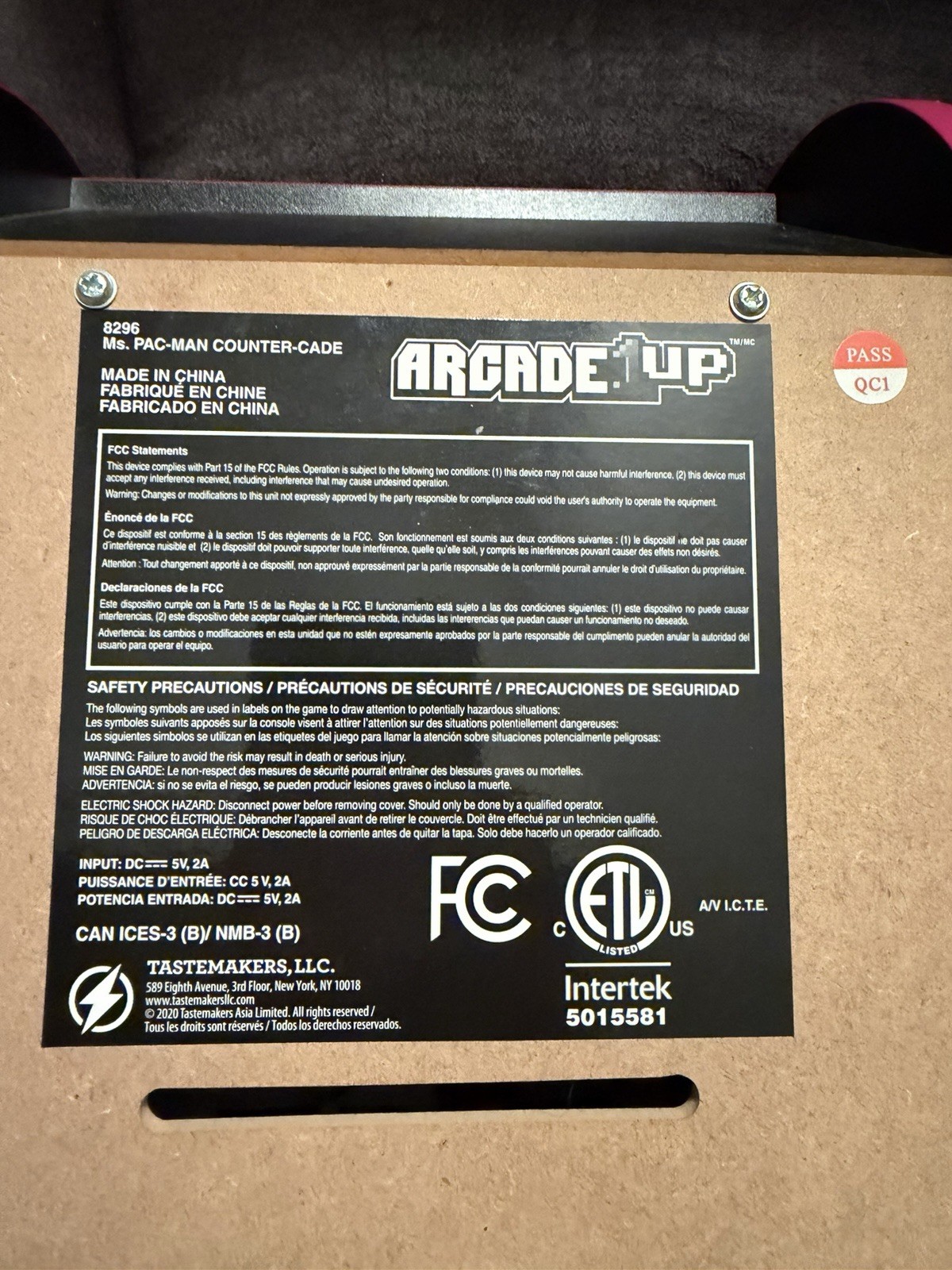 Arcade1Up Ms. Pac-Man Countercade Mini Arcade Machine