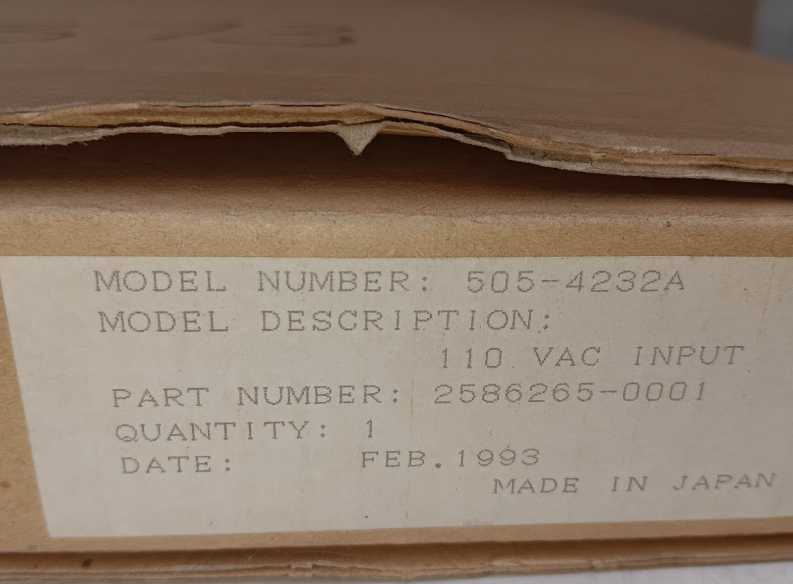 NEW SIEMENS 505-4232A INPUT MODULE 110 VAC