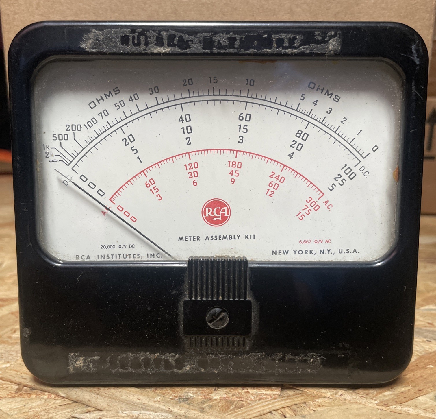 RCA OHM Meter Assembly Kit Black