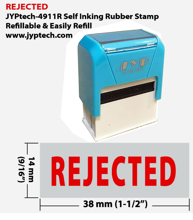 REJECTED - JYP 4911R Self Inking Rubber Stamp (Red Ink)