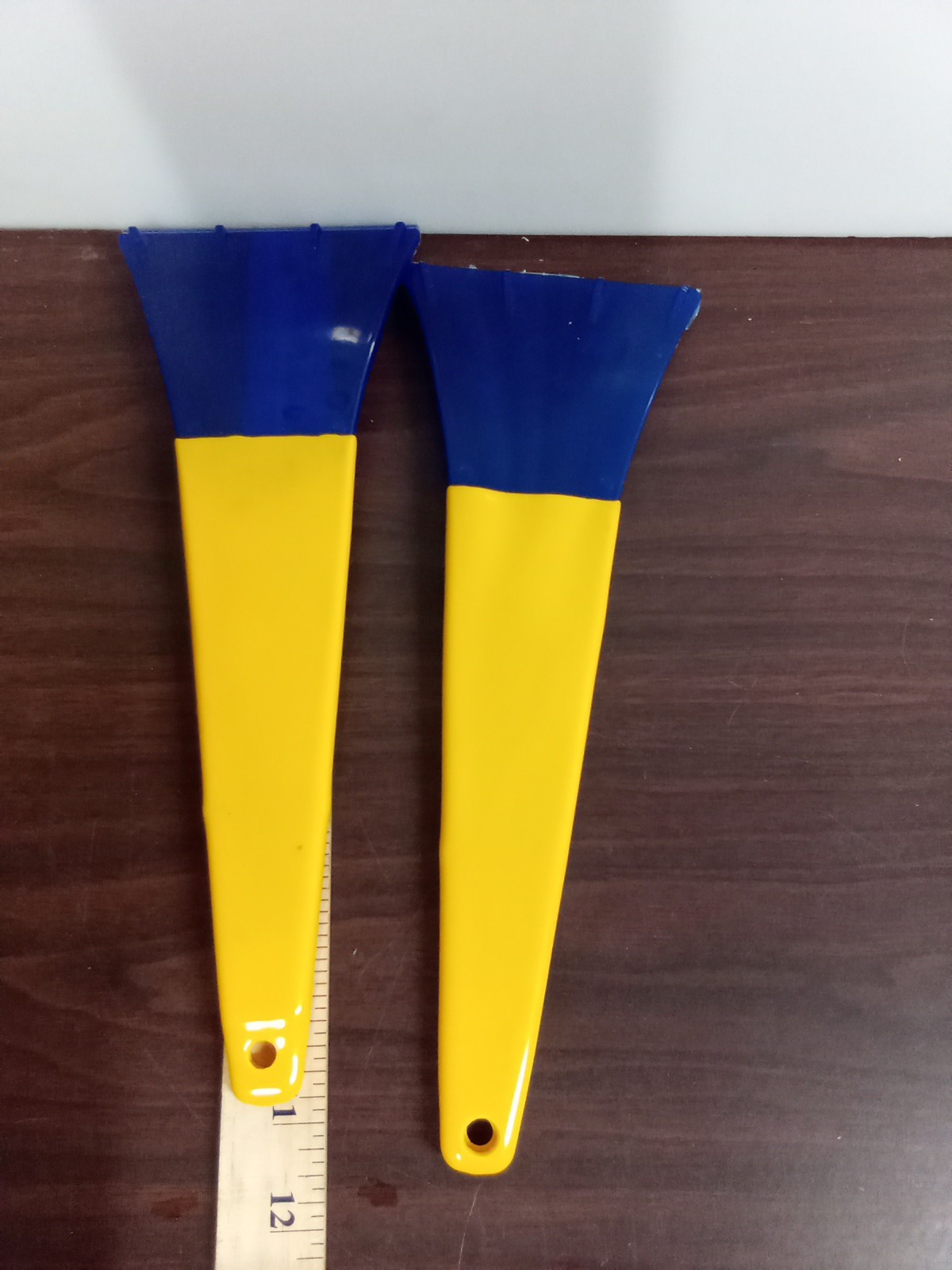 Yellow Windshield Scrapers Set Of 2 Free Shipping