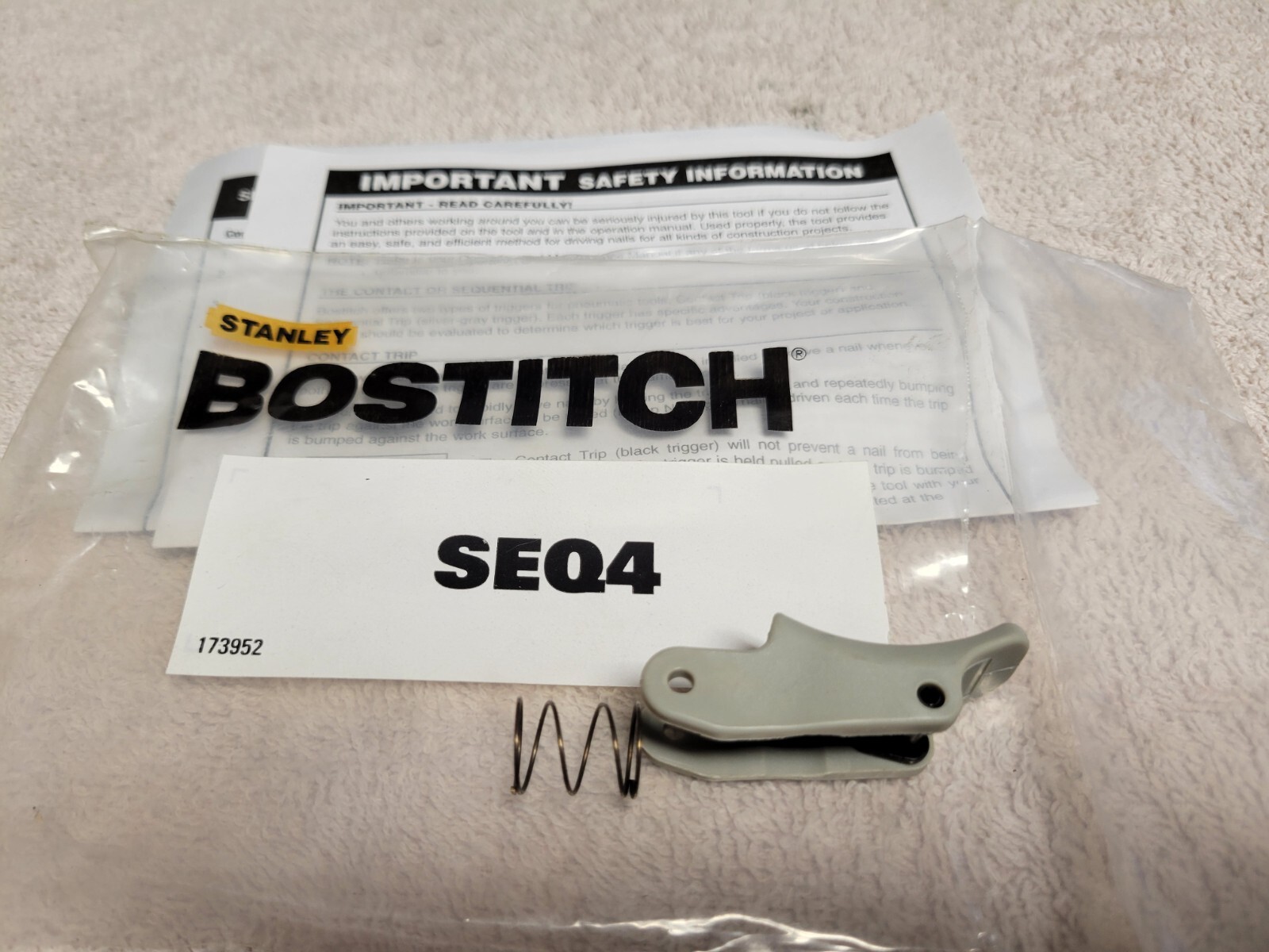 BOSTITCH OEM Triggers SEQ 4-7 & CNTK 1/5 - You Choose Which One - New Old Stock
