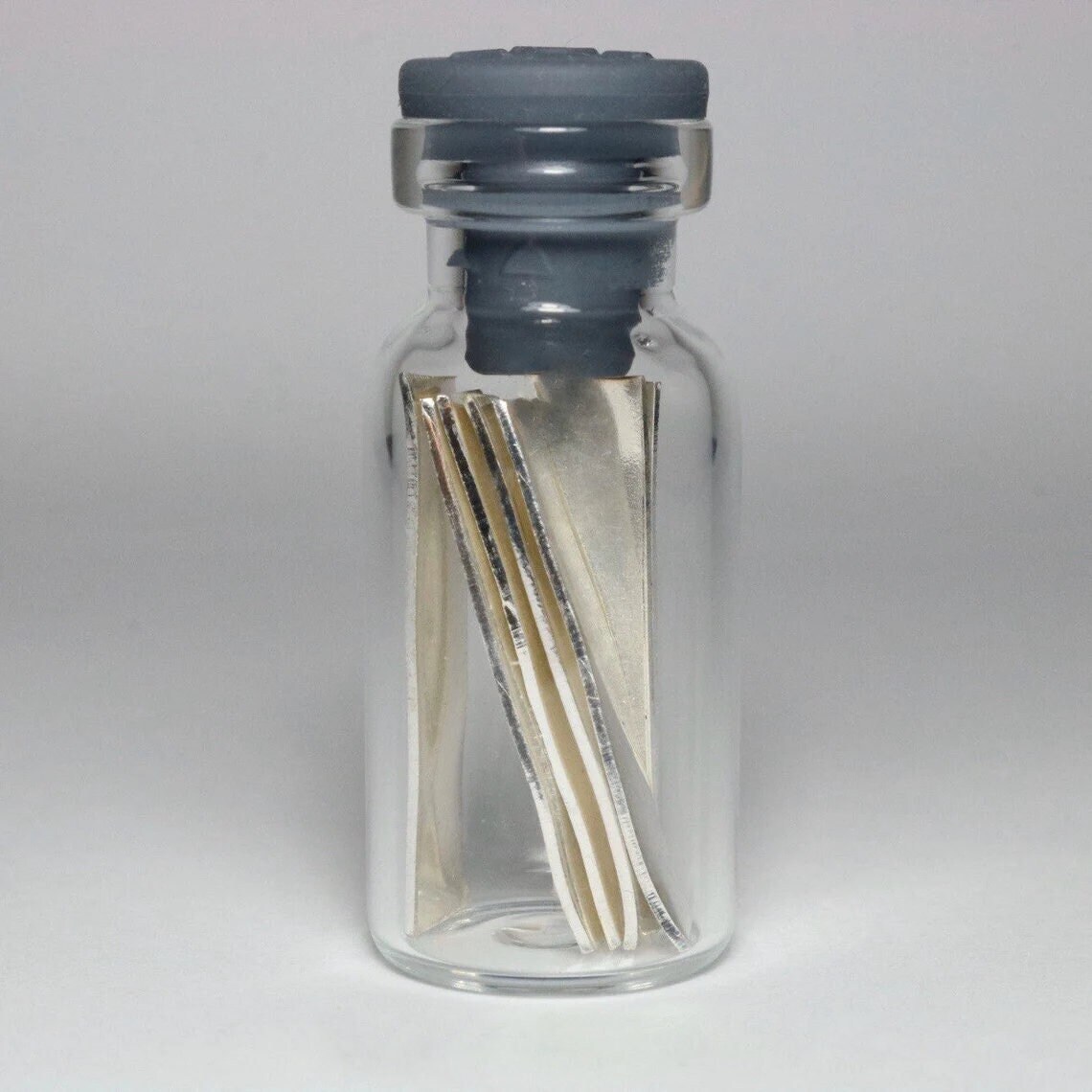 Silver metal strips/electrode 99.99% pure element 47 ag chemistry sample