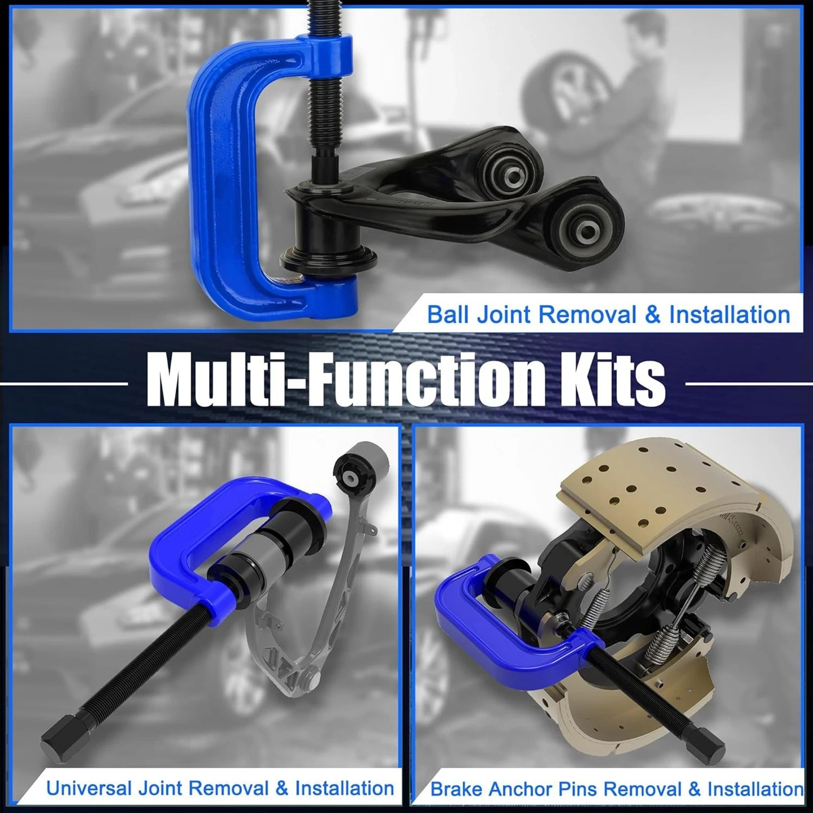 25PC HEAVY DUTY BALL JOINT MASTER SET SERVICE KIT REMOVER INSTALLER 2 4 WD