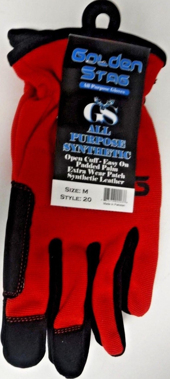Golden Stag All Purpose Synthetic Men's Work Gloves