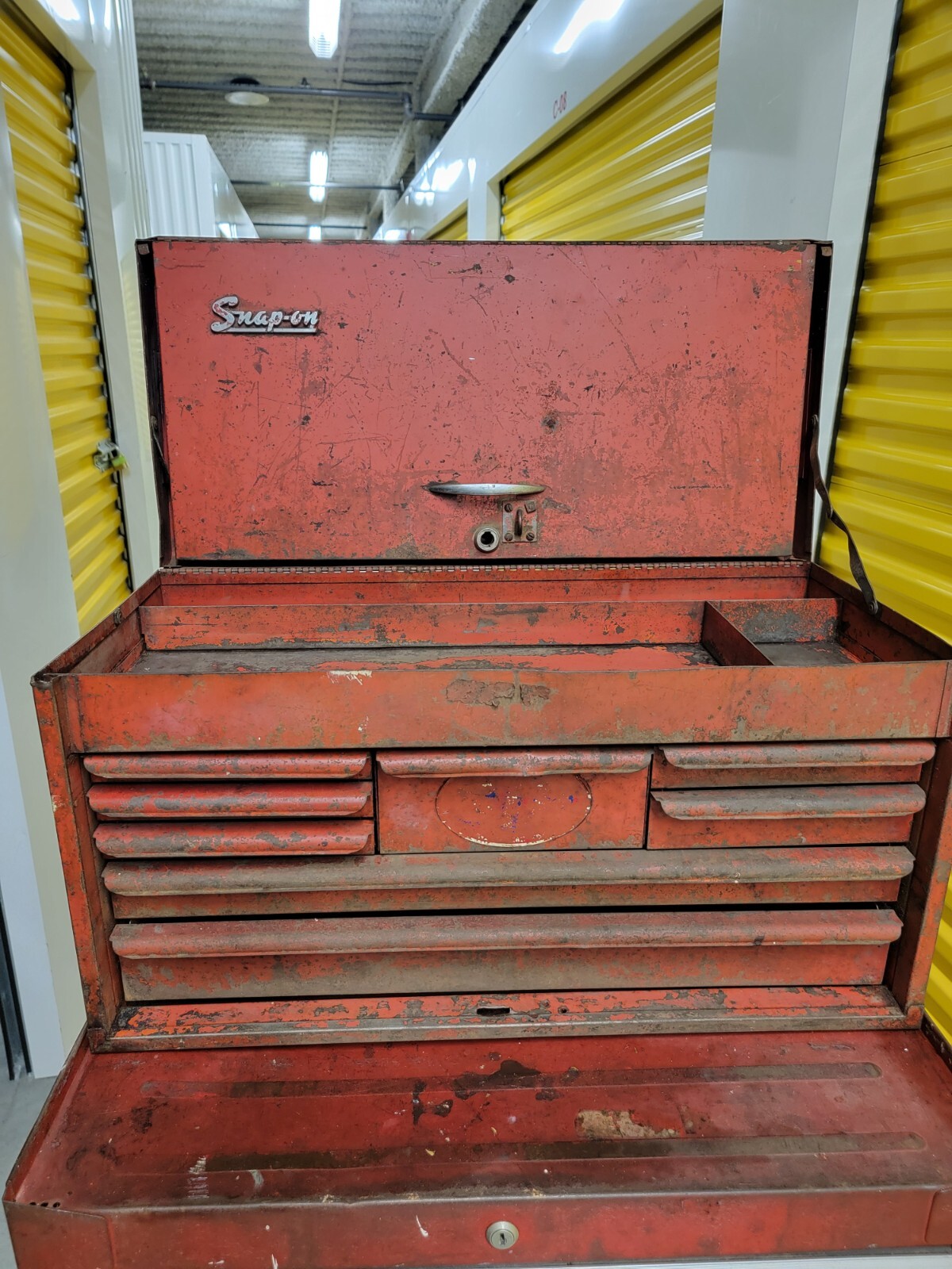 Vintage 1968 Snap-On KRA-58 9 drawer top tool box Chest