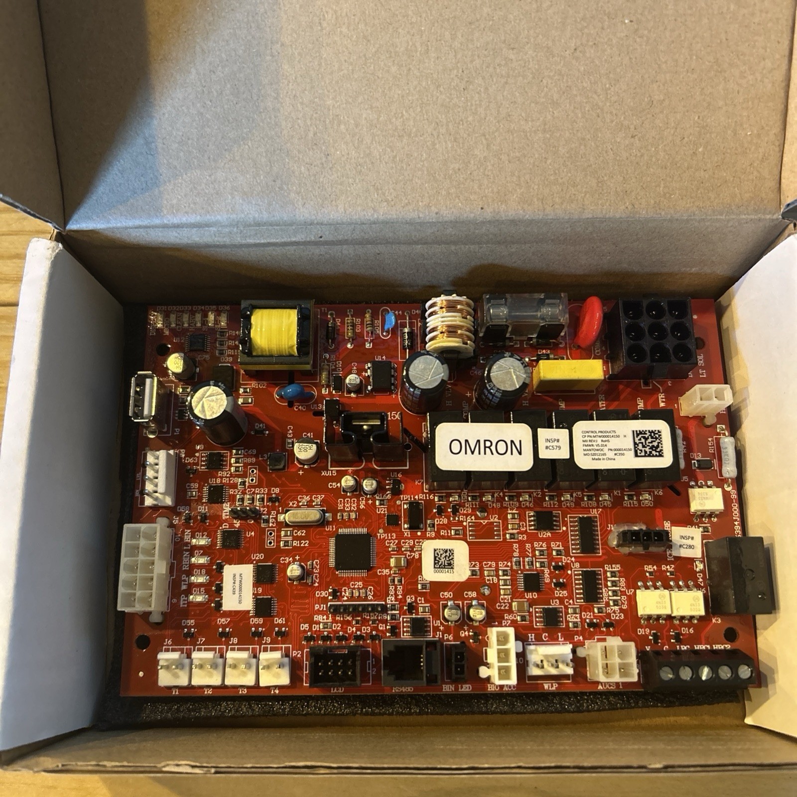 Manitowoc Ice Machine Control Board MTW000014150  FMWR: V5.014