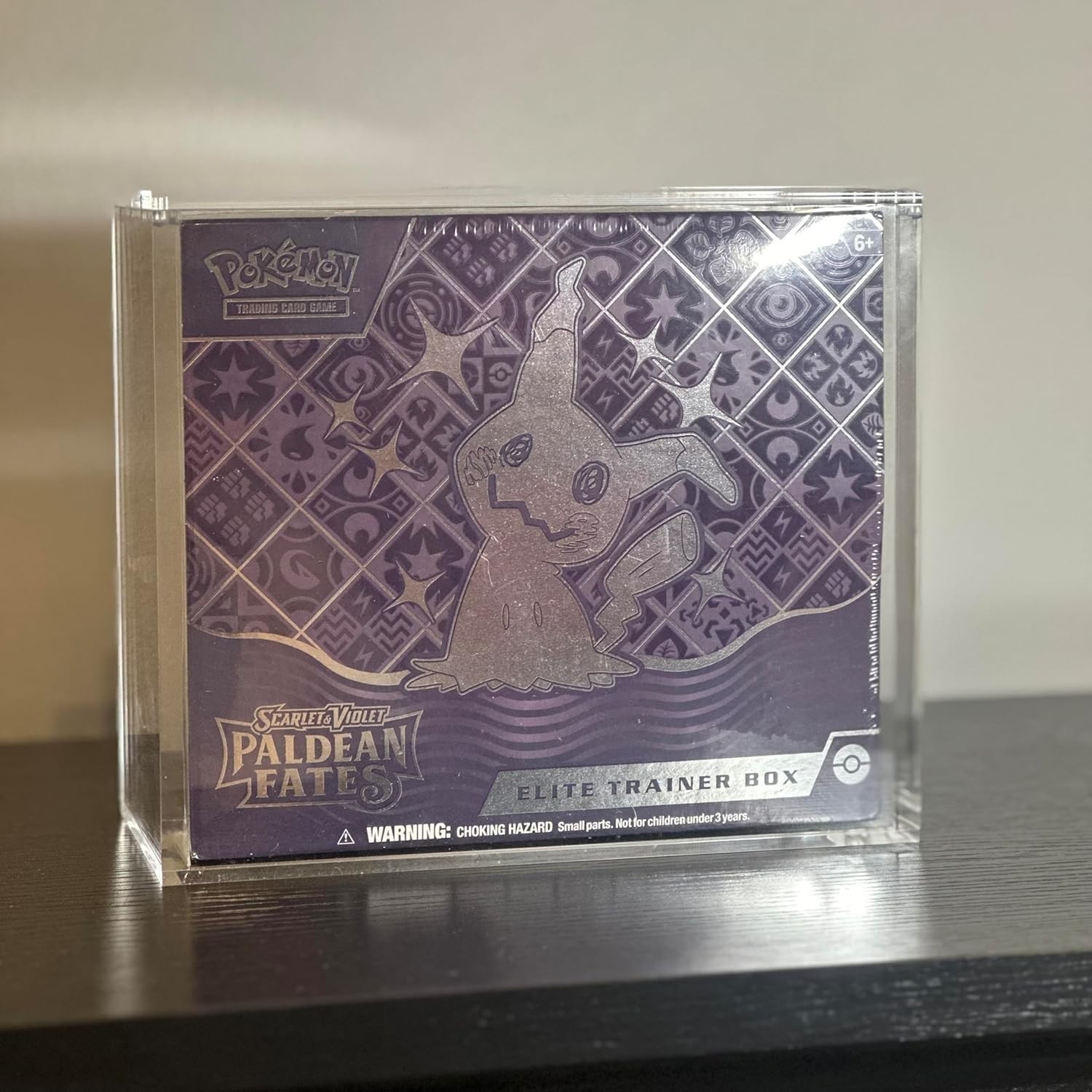 4 PCS etb protector case for Pokemon Acrylic display case for elite trainer box