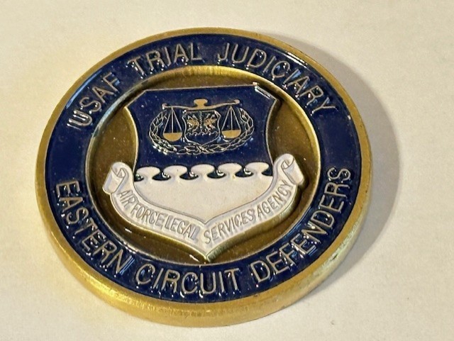 Challenge Coin - US Military Air Force - Legal Services Agency - Trail Judiciary