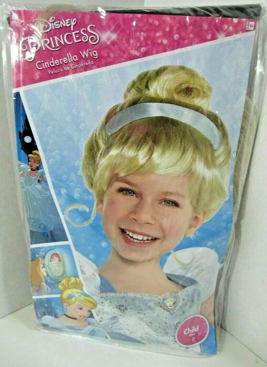 Disney Princess Girls Princess Cinderella Halloween Wig Costume Accessory